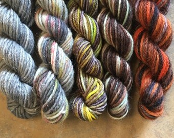 The Hog's Head Mini Sock Yarn Skeins - 25 yds each