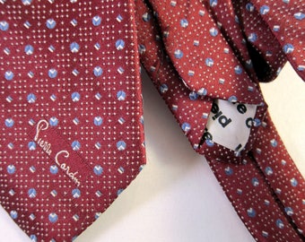 Pierre Cardin Skinny Tie | 1960s Mens Tie | 1950s Mens Tie | Vintage Skinny Tie | Vintage Necktie | Mad Men Party | 1960s Necktie