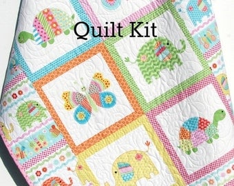 Quilt Kit Fresh Cut Baby Patchwork Girl Crib by SunnysideFabrics