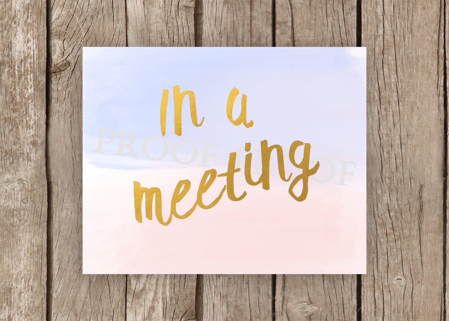 In A Meeting sign // Printable // Business Office // Beach