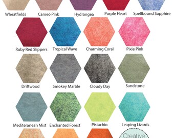 Sample Card - Merino Heathered Felt