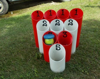 Pipe Ball-Yard Game-Outdoor Game-Family Game-Team Game-Lawn Game-Event Game-Party Game-Graduation Game - Drinking Game