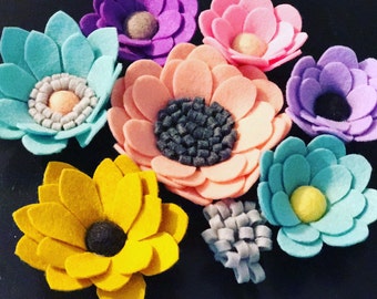 Felt flowers