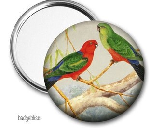 Australian Bird pocket mirror, purse mirror