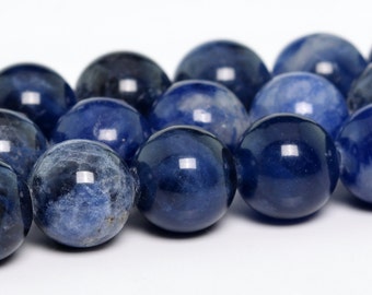 6MM Sodalite Beads Grade AAA Genuine Natural Gemstone Round Shape Full Strand Loose Beads 15.5" BULK LOT 1,3,5,10 and 50 (100144-263)