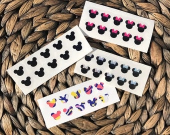Disney Minnie - Mickey Mouse Inspired Small Nail Decals FREE SHIPPING
