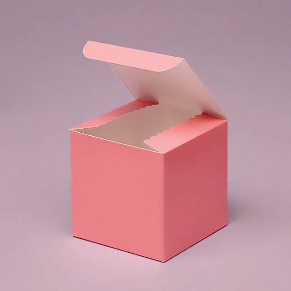 Pink Favor box, Small favor boxes, 3x3x3, pink wedding favor boxes, pink treat boxes, pink party