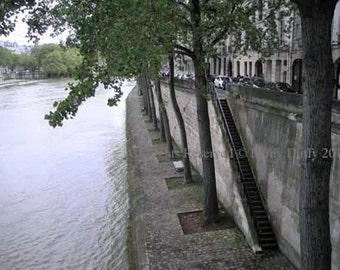 Original Photograph (Matted): Stairs to the Seine