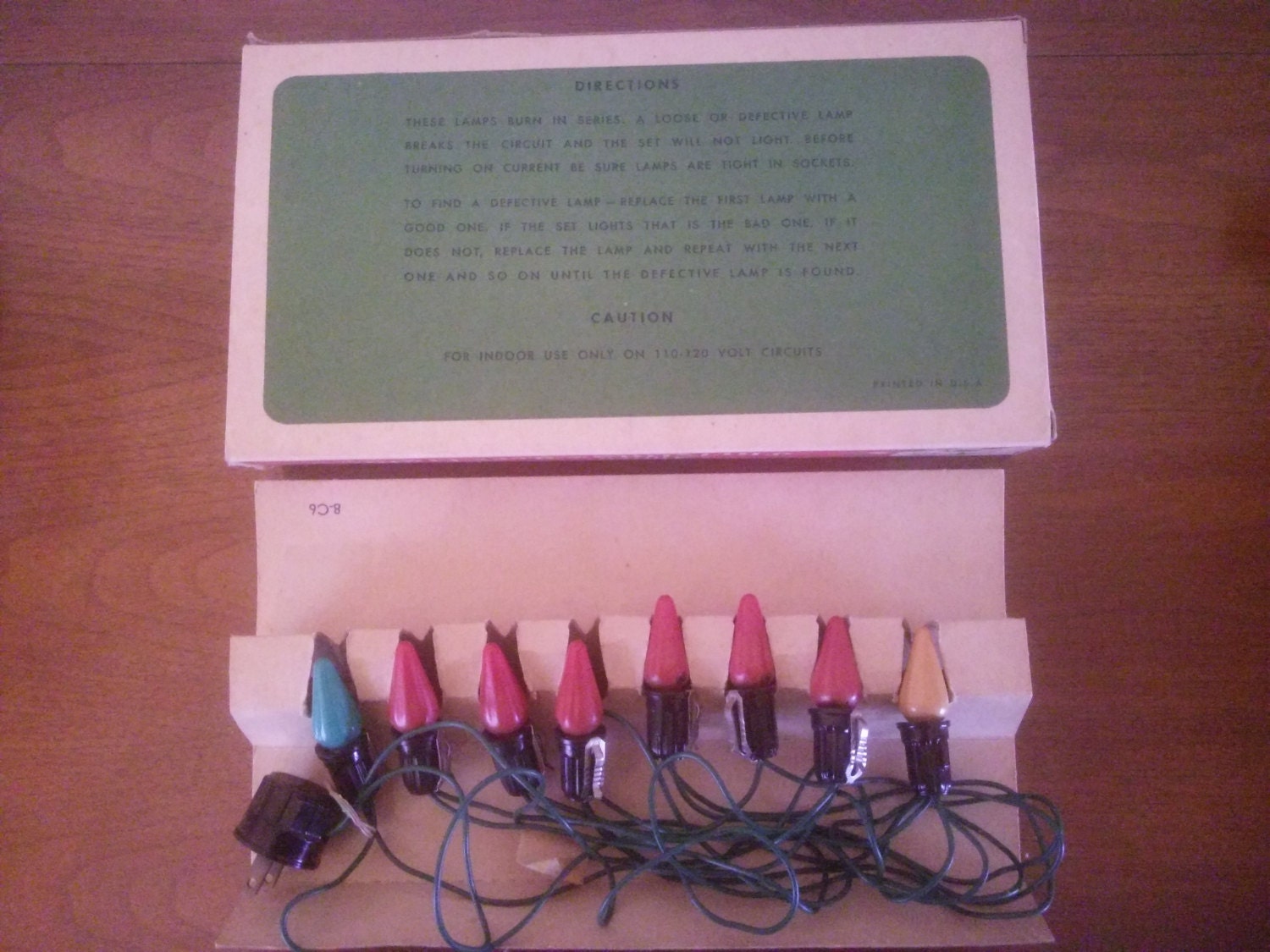 Vintage Christmas Light Set Vintage Christmas Decor 8