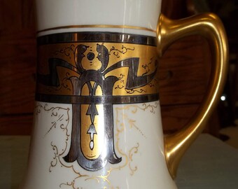 Vintage Jean Pouyat Limoge Tankard/Mug 1910's