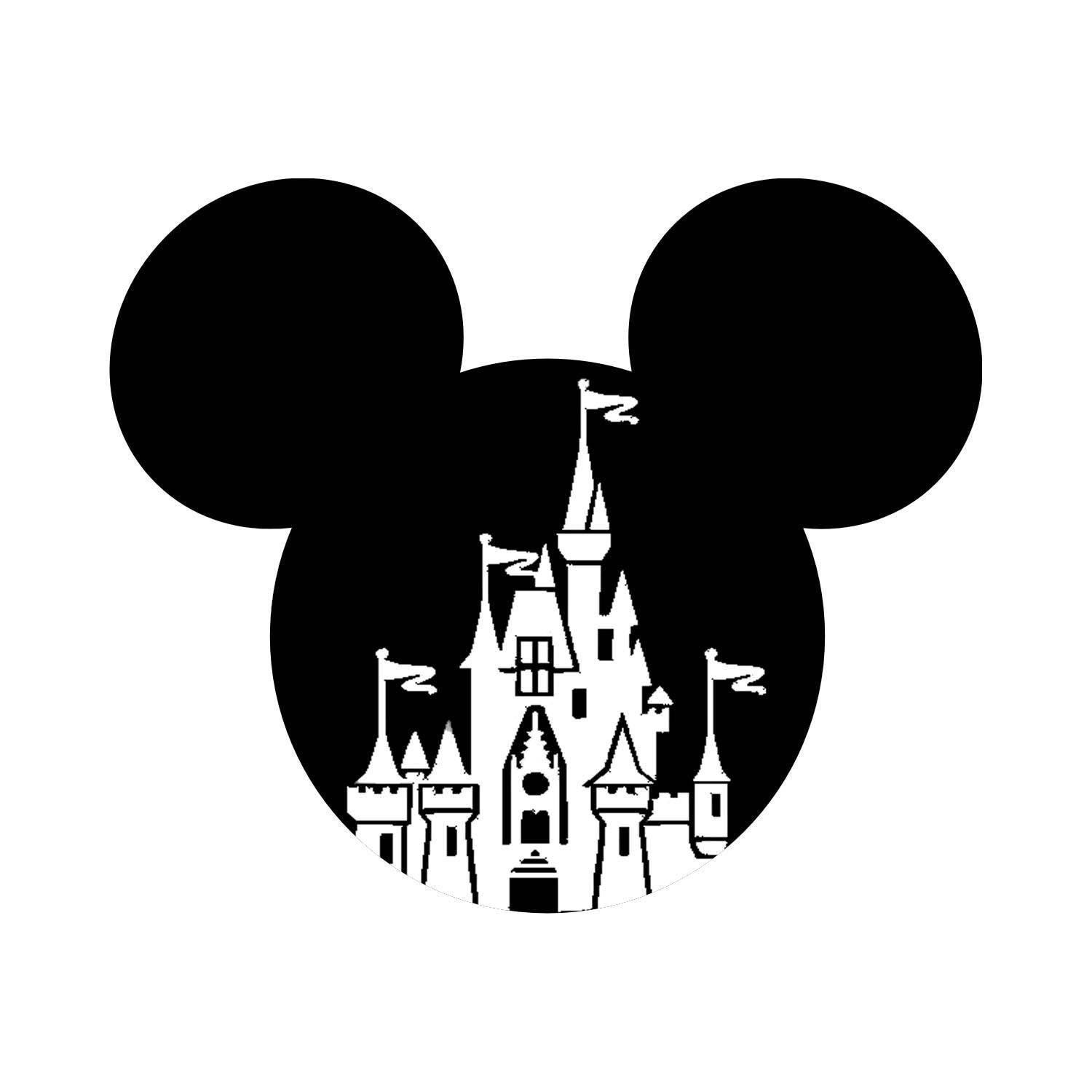 Download Mickey Head Cinderella's Castle - SVG Cutting File ...