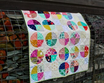 Patchwork Quilt, Lap Quilt, I Spy quilt, Sofa Throw or Baby Blanket, Homemade Quilt