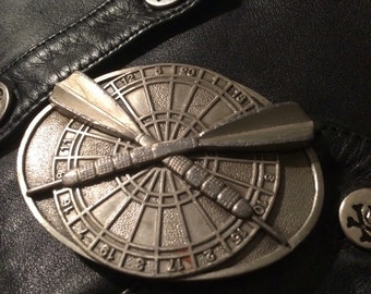 Aiming right for you belt buckle!Vintage Darts Belt Buckles