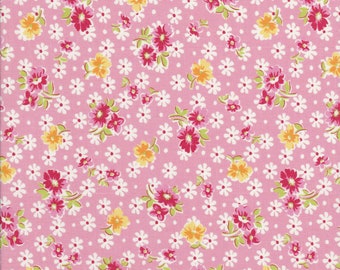 Old New 30s - Lecien Fabric - Reproduction Fabric - Small Floral Fabric - Pink Floral Fabric