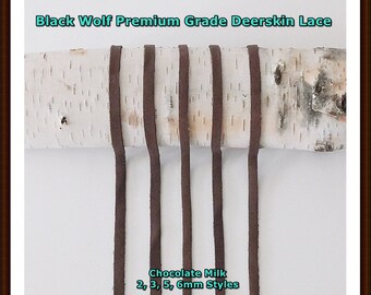 Deerskin Leather (Chocolate Milk) Lace Premium Grade. All Styles, Deerskin Lace, Deerskin Leather, Deerskin Hide, Deerskin, Leather, Crafts