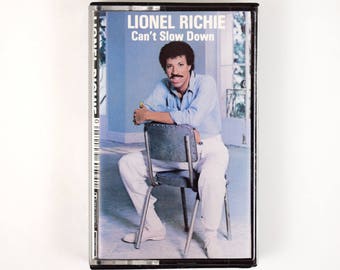 1983 Lionel Richie "Can't Slow Down" Cassette Tape, Penny Lover, Hello, Running With The Night, All Night Long, Stuck On You