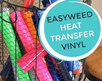 Siser easyweed T Shirt IRON ON heat transfer Vinyl Sheets - HTV - 32 Color Choices Silhouette Vinyl Cutter Material - You choose size