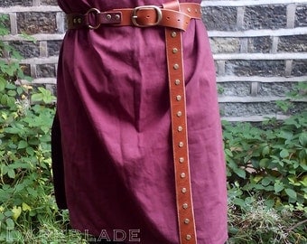 Long Leather Belt for Larp, Cosplay, Medieval, Game of Thrones Costume