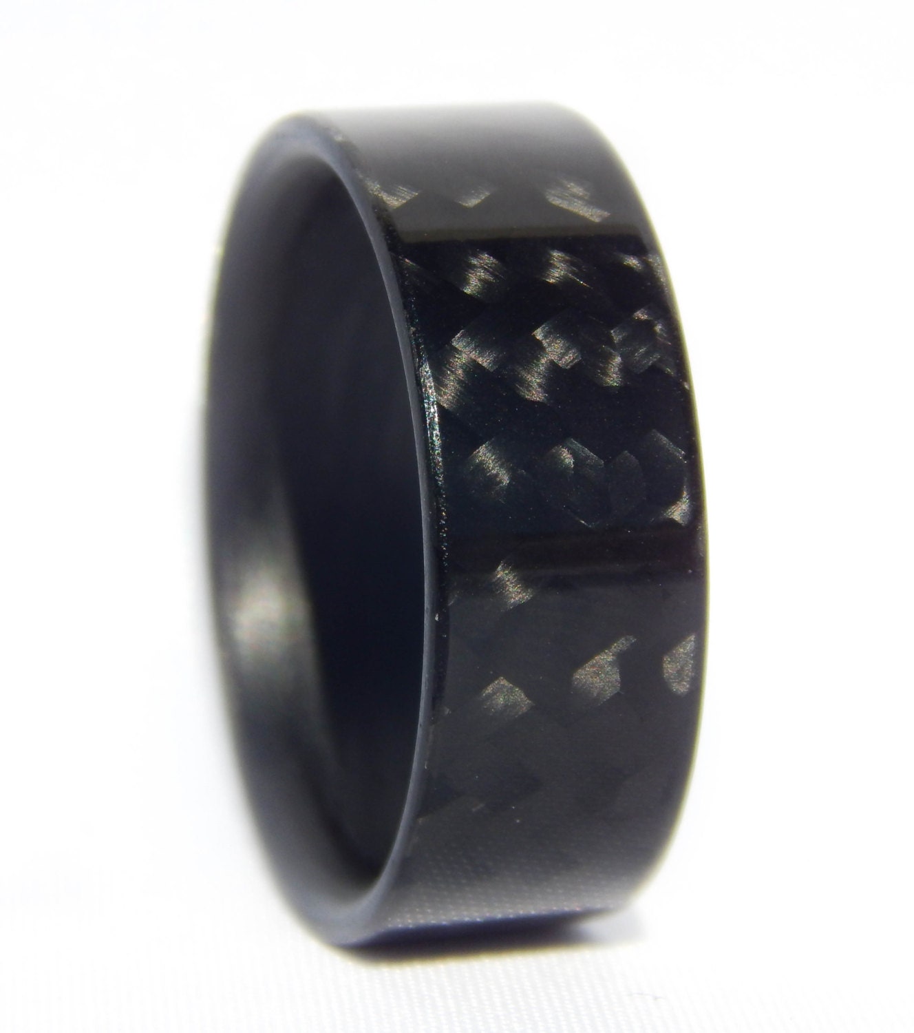 Carbon Fiber Twill Gloss Ring