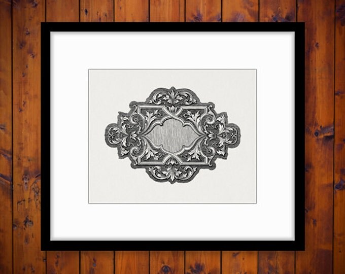 Antique Design Element Printable Graphic Download Ornament Digital Emblem Image Vintage Clip Art Jpg Png Eps HQ 300dpi No.680