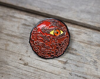 Red Eye Orb Pin, Soft Enamel Pin, Dark Souls