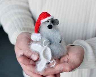 christmas mouse stuffed animal