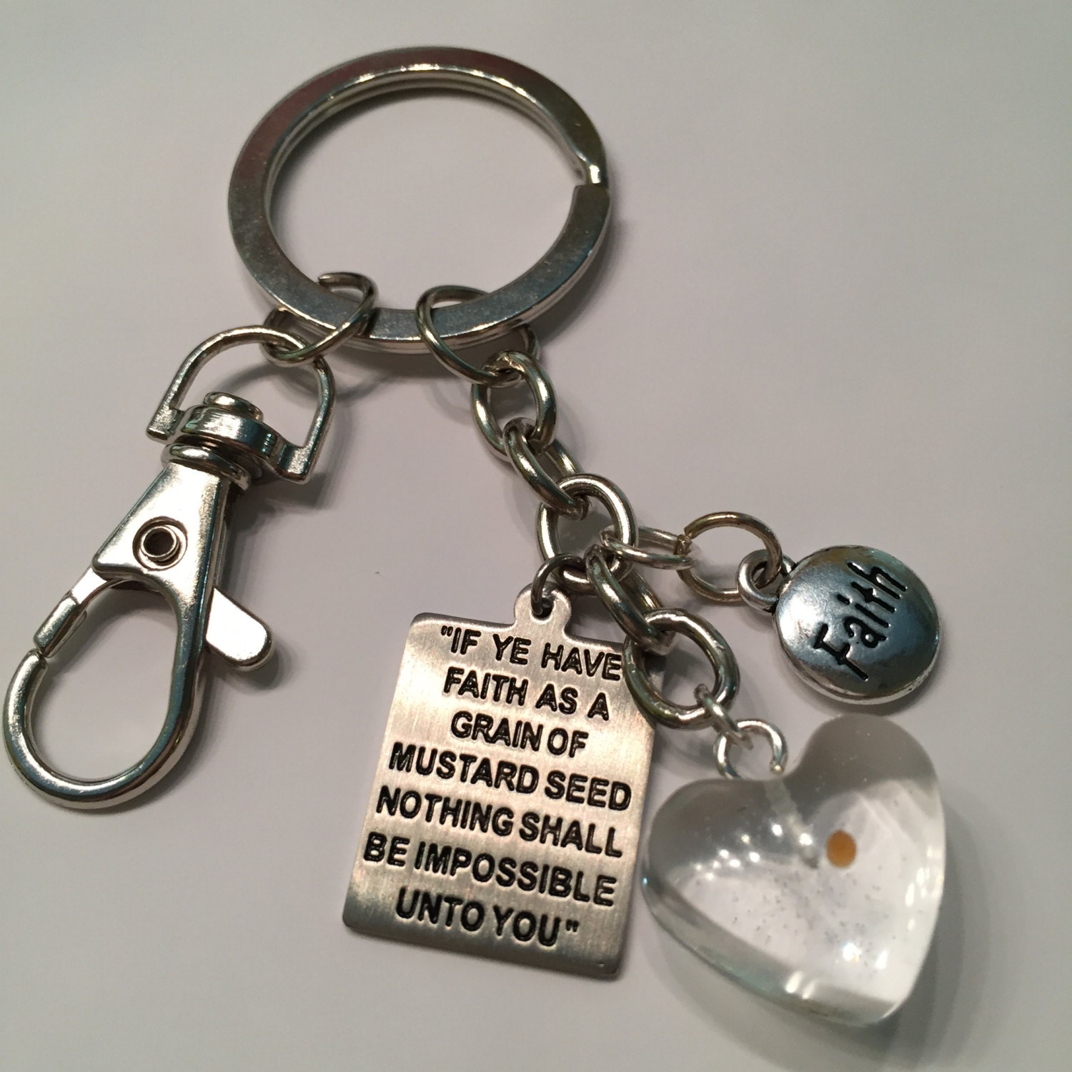Faith of a Mustard Seed Keychain