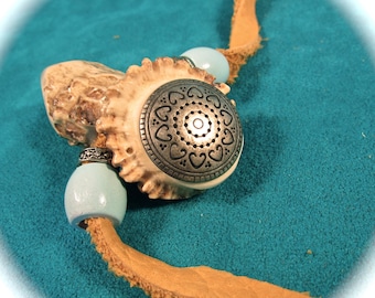 Pendant - Antler - stag neck wear - Art Deco - Native American Indian