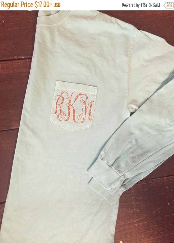 BLACK FRIDAY SALE Giraffe Monogram Pocket Tee by KrazyHeartStudios