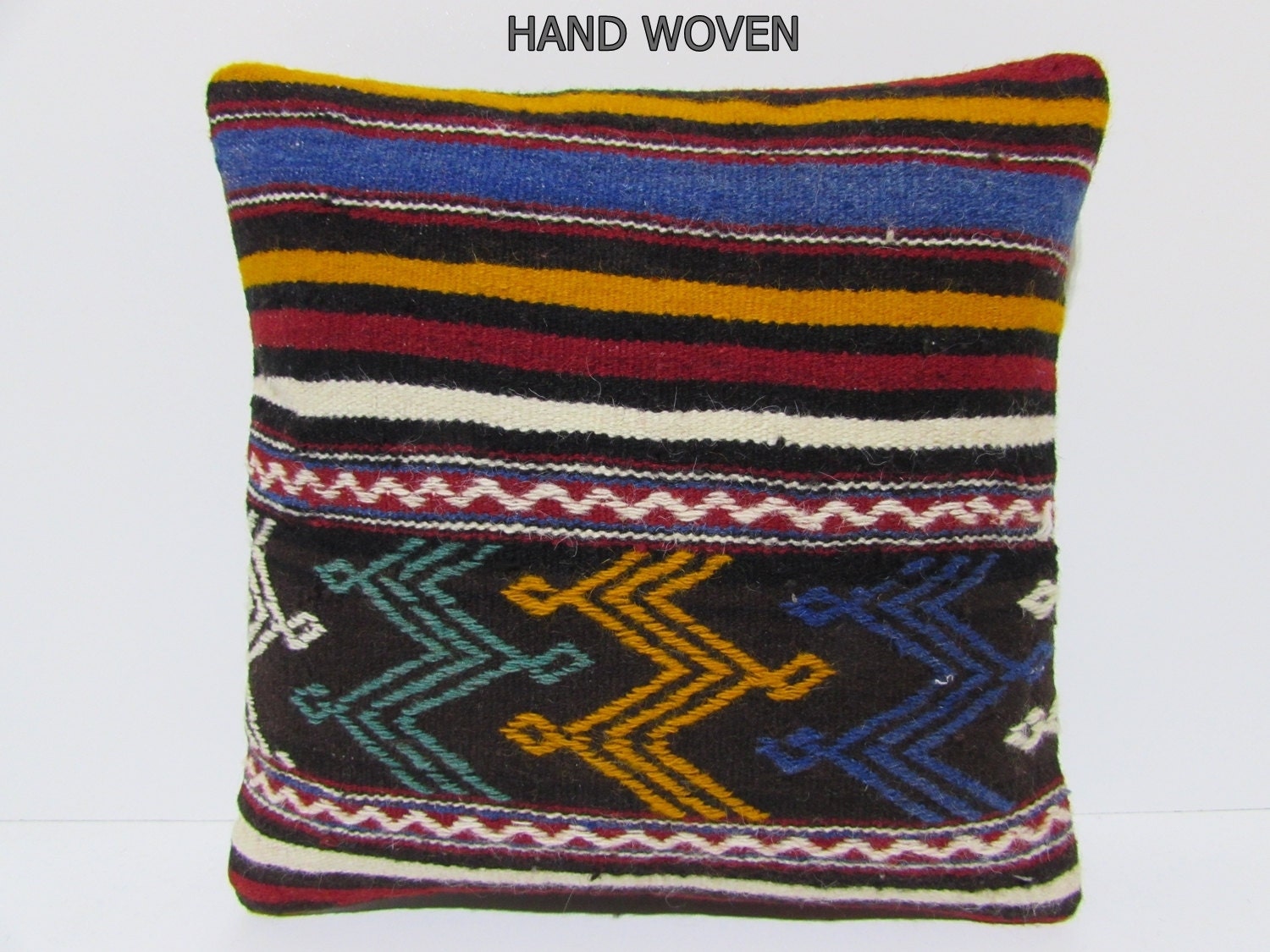 16x16 textures kilim pillow inexpensive throw pillow homemade