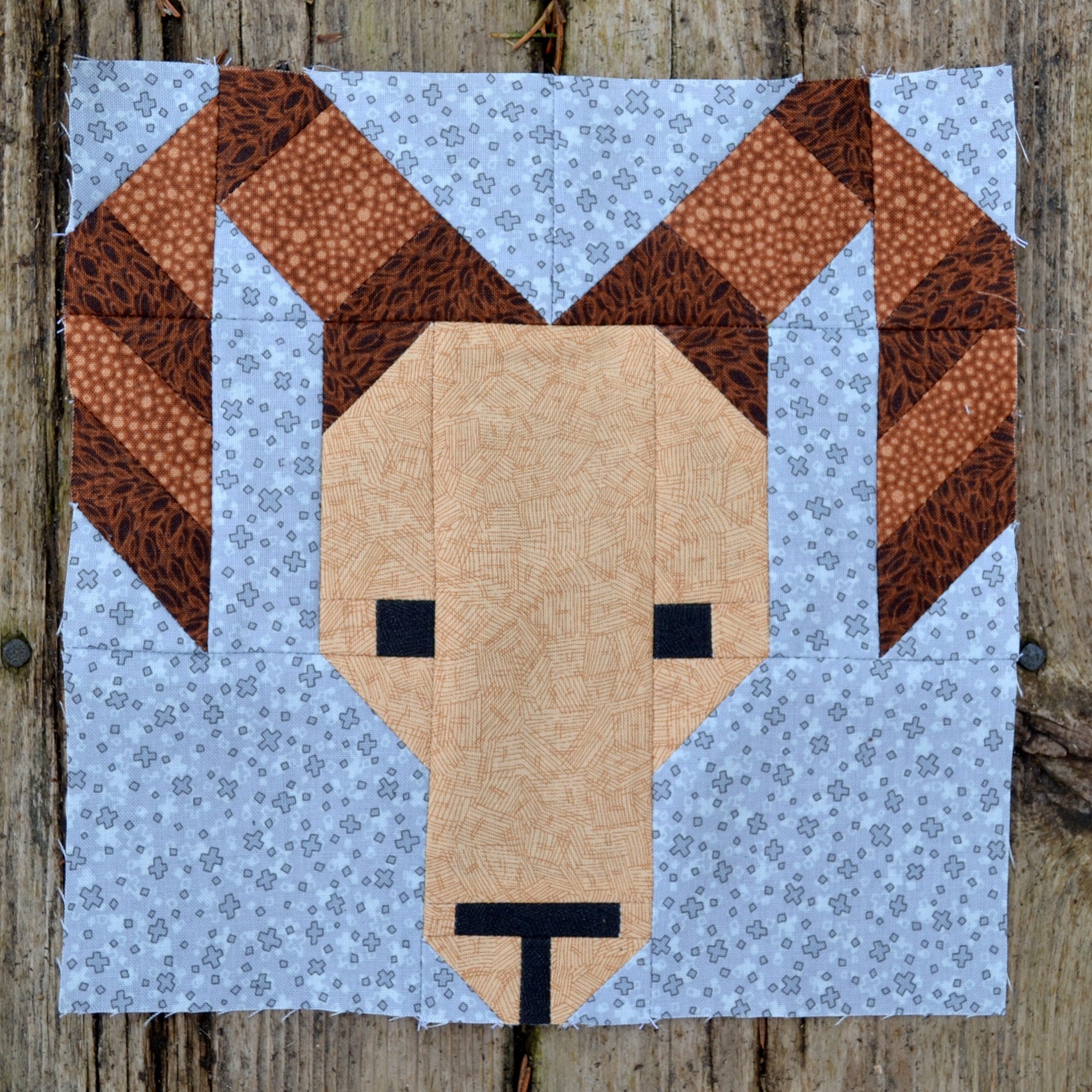 Mountain Goat Quilt BLOCK Pattern PDF Instant Download