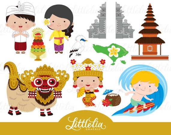 Bali Clipart Paradise Island Clipart