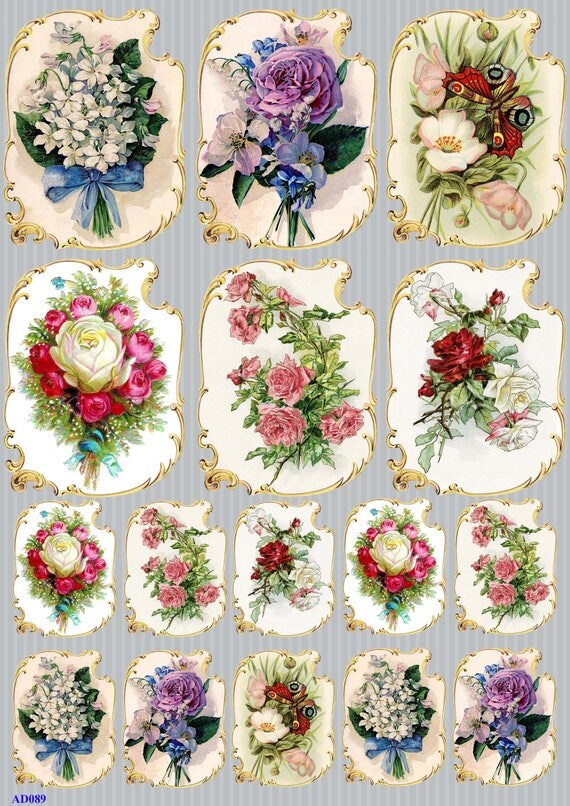 Rice paper decoupage AD089 vintage Decoupage supplies napkins
