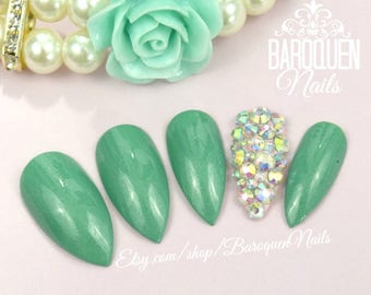 Designer Press On Nails by BaroquenNails on Etsy