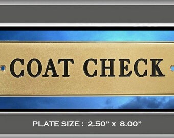 Coat check sign | Etsy