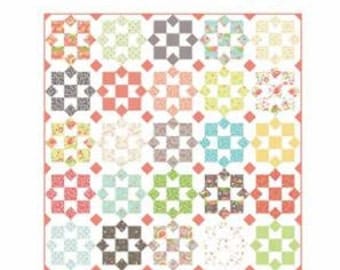 Lulu Lane Sunny Quilt Kit designed by Coriander Quilts for Moda Fabrics, 60" x 72"