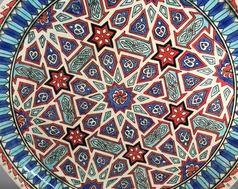Morrocan Plate large 12" vintage