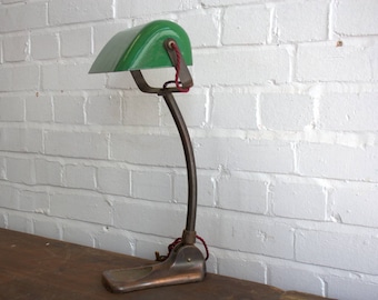 German Bankers Lamp By Lux Circa 1930's