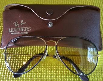 Ray Ban Bausch & Lomb Leather Photochromatic sunglasses