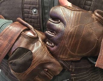 Custom Jyn Erso Rouge One Leather Gloves