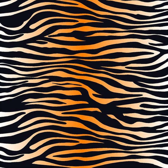 Tiger stripe print heat transfer or adhesive vinyl sheet