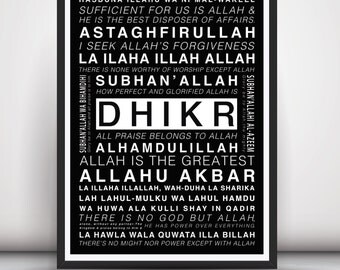Dhikr 'Remberance of Allah swt' print