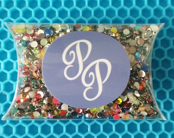 Teal Round Rhinestone Gems Flat Back Face Art Nail Art Scrapbook Phone Decoration 2mm 3mm 4mm 5mm 6mm