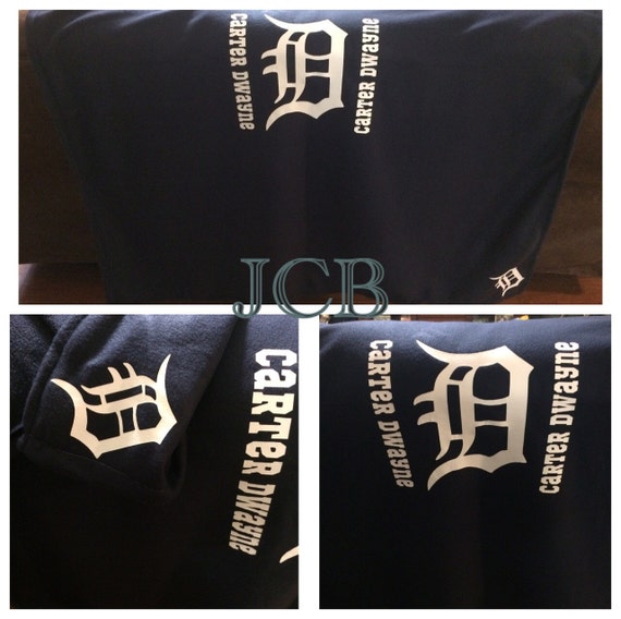 Items similar to Custom sports fleece blanket Detroit 54x48 on Etsy