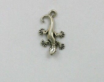 Sterling Silver Gecko Charm