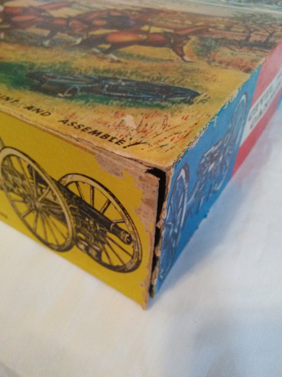 Marx toys civil war cannon model kit plastic model by ariannsattic