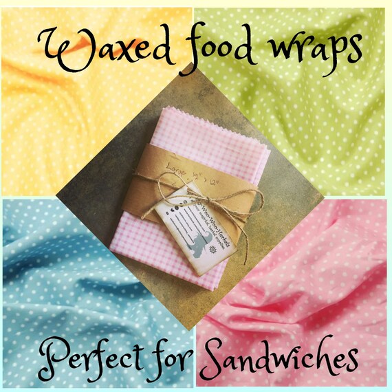 Waxed Fabric Sandwich Wrap Food Safe Wrap Food Storage