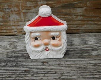 Vintage Santa Claus Ceramic Napkin Holder Japan