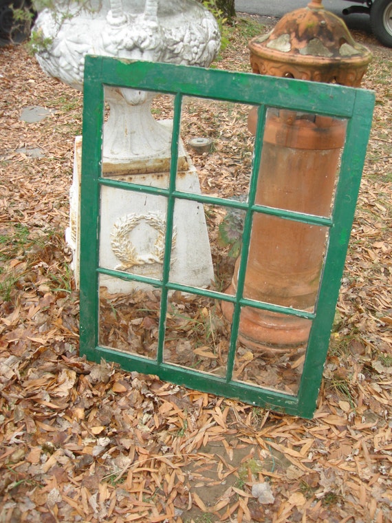 Items similar to CLEARANCE SALE antique window/ large 9 pane wood