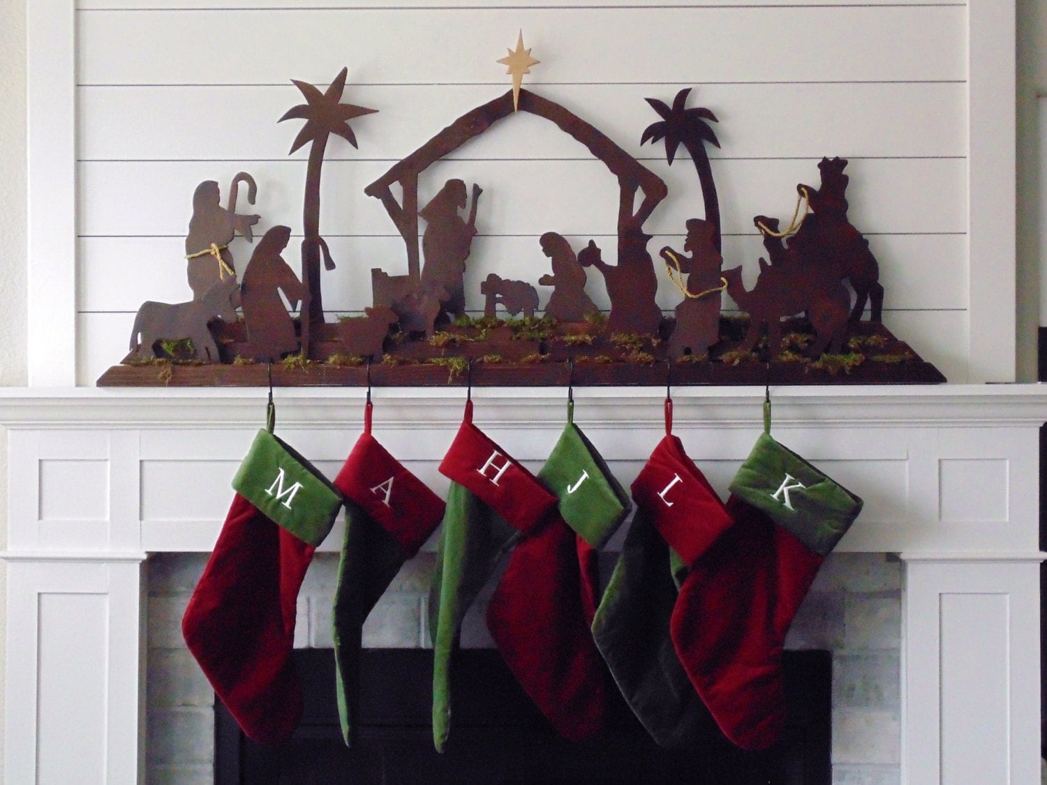 Christmas Nativity Stocking Holder